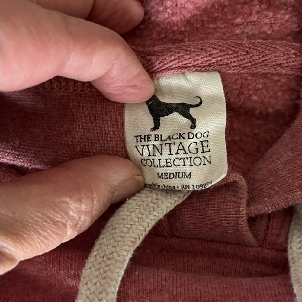 The Black Dog Women's Rose Hoodie Vintage Collection - Picture 3 of 5